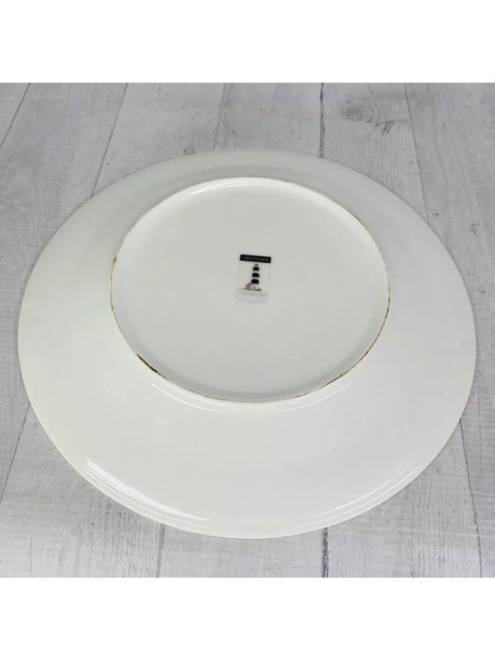 Thomson Pottery LIGHTHOUSE Birds Boats Coastal Stoneware Dinner Plates Set of 4